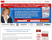 Tablet Screenshot of maryellentribby.com